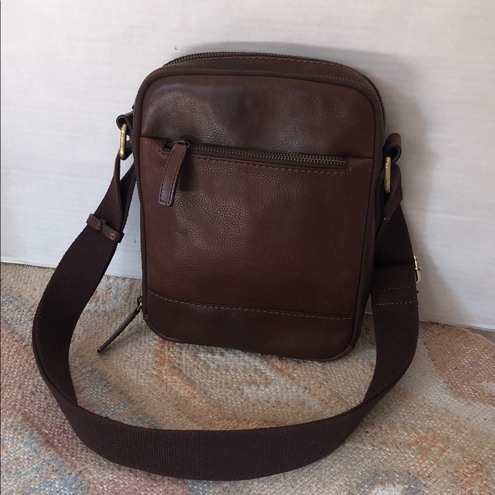 Men’s Vintage Genuine Brown Leather Travel Bag
